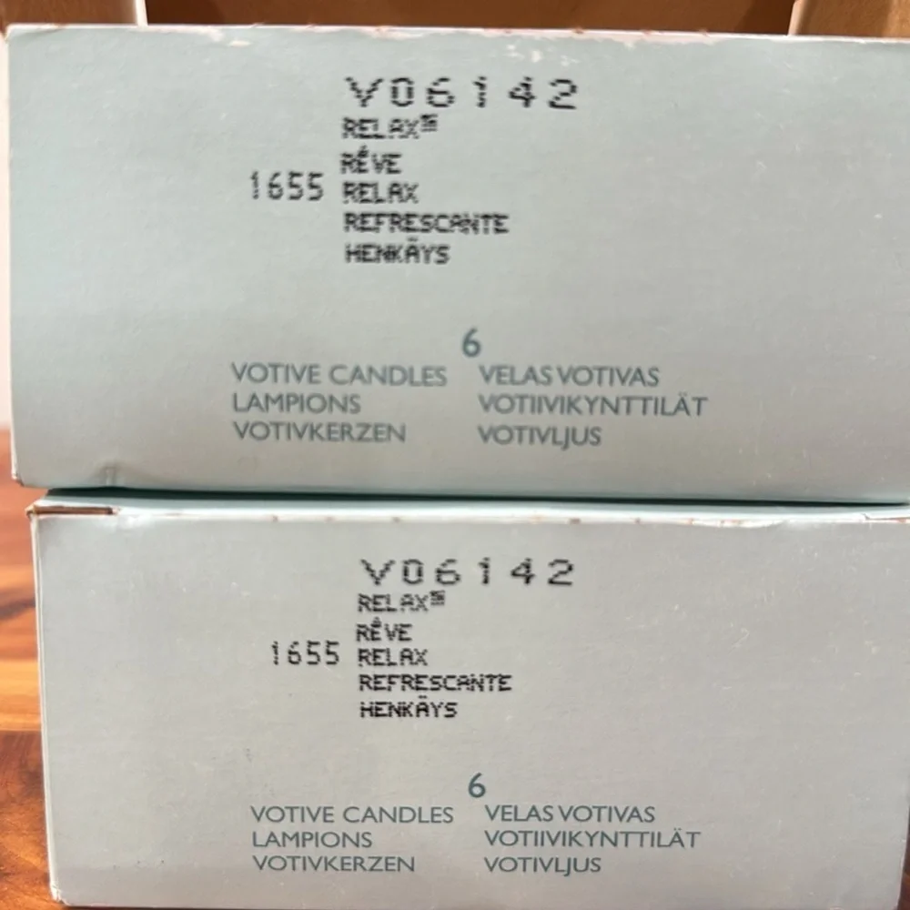 NIB PartyLite Relax Votives One Dozen